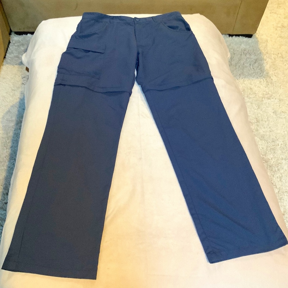 Columbia Blue XL 18-20 Zip off Cargo Omni shade Pants/shorts Outdoor Hiking